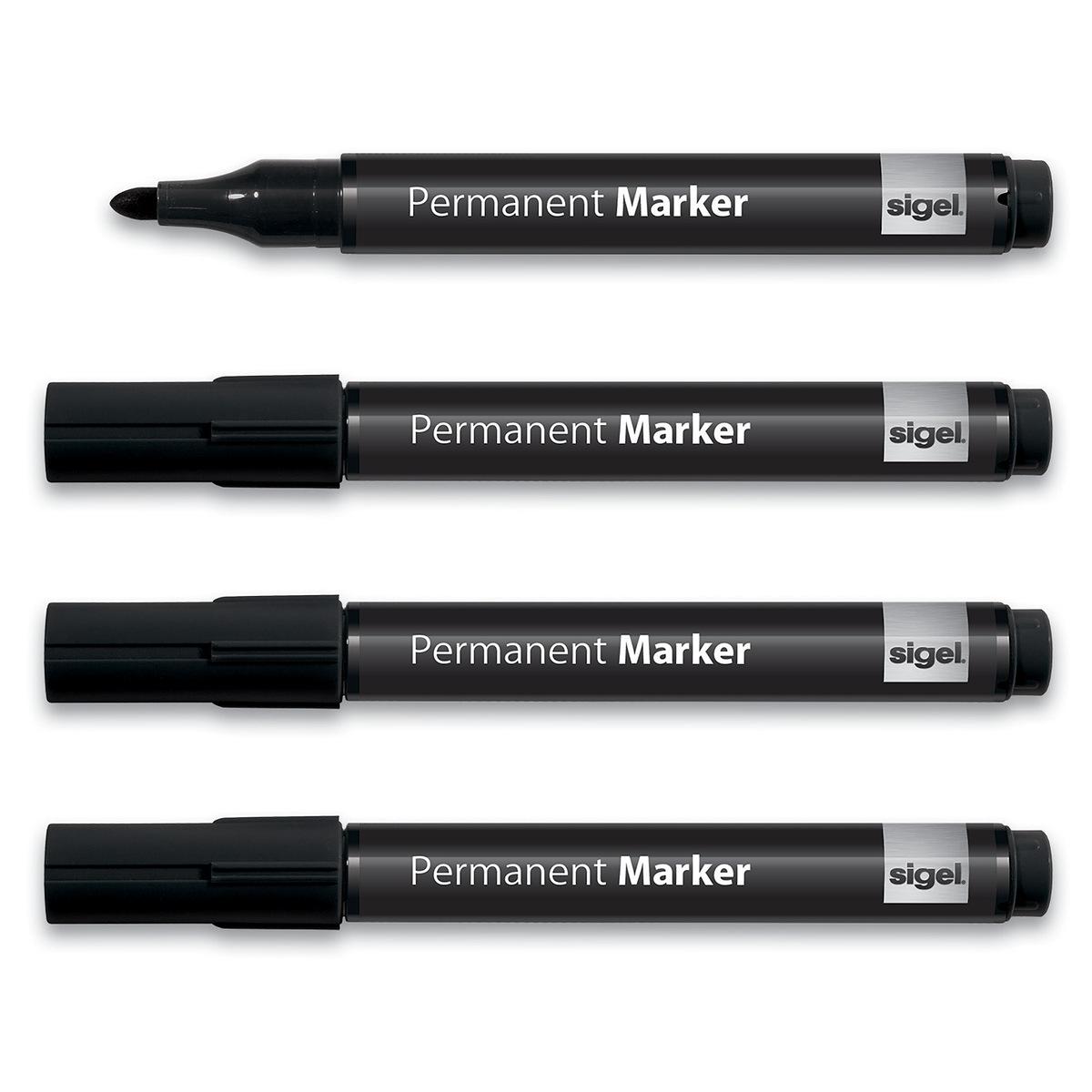 Permanent shop whiteboard marker